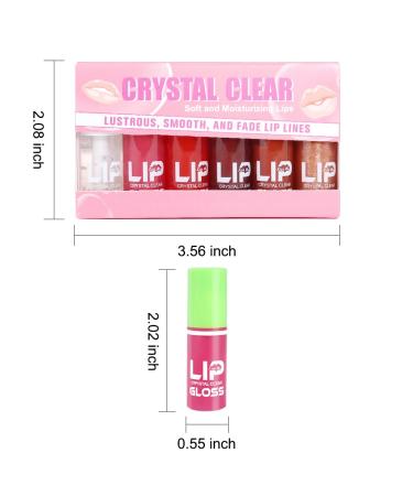 BINGBRUSH Mini Mirror Lip Gloss - 6 Colors Plumping Mood Lipstick & High-Shine Tinted Lip Balm for Longlasting Moisturizing Care - Buy Online on GoSupps.com