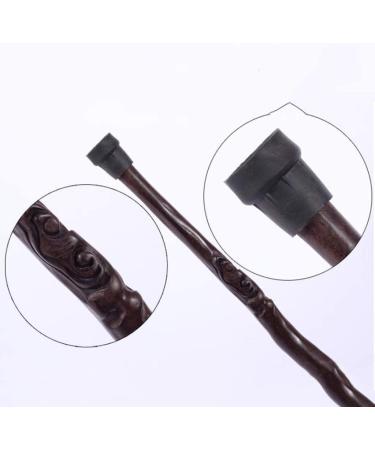 Crutch Mahogany Cane Solid Wood Walking Stick Ebony Whole Material Ganoderma Lucidum Suitable for The Elderly Gift 90 Cm crutch-11.19 Ideal for Men or Wom decorate Selfless dedication - Buy Online on GoSupps.com