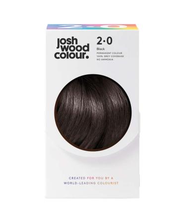 Josh Wood Coloration permanente 2.0 (Noir) Approuv par les c l brit s sans ammoniaque Laisse les cheveux super brillants et hydrat s avec une couverture 100 % des cheveux blancs Aspect naturel Marron