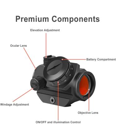 Feyachi RDS-22 Micro Red Dot Sight - 2 MOA Compact Scope - Buy Online on GoSupps.com