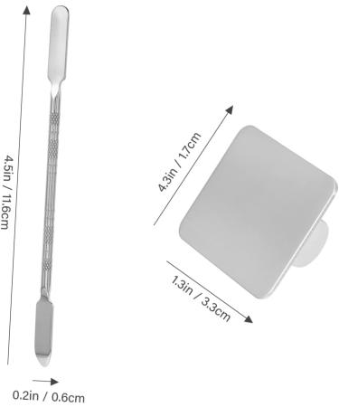 Buy Toddmomy 2 Sets Stainless Steel Ring Palette Outdoor Makeup Set - Mini Silver 11.6x0.6CM | International Shipping Available - Buy Online on GoSupps.com
