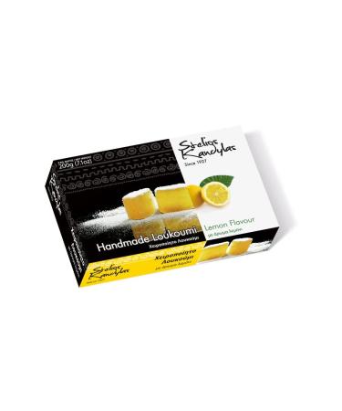 Loukoumi Kandylas Greek Jelly Lemon Flavor 200g - Authentic Greek Delicacy Shop Internationally! - Buy Online on GoSupps.com