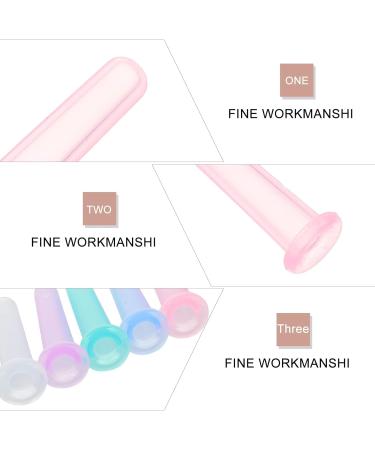 5Pcs Colorful Facial Cupping Set Silicone Face Anti Aging Massage Cupping Cups Anti- Aging Beauty Tool for Face Eye Neck Back Body Massage Face Skin Care Face - Buy Online on GoSupps.com