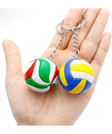Ifundom 3D Volleyball Key Pendant - Sportball Keychain for Bags & Backpacks | 3 Pieces Hanging Volleyball Trailer - Buy Online on GoSupps.com