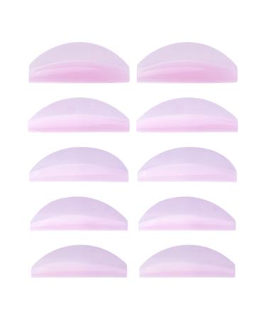 Humkopnl Eyelash Holder Pads 5 Pairs Under Eye Lash Lift Pad - Reusable Silicone Lash Lift Supplies Under Eye Lash Lift Pad for Beautiful Eyebrows