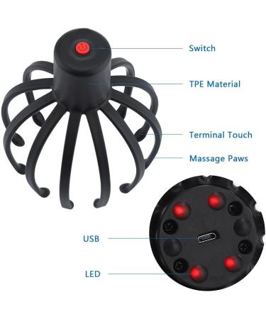 Adjustable Head Massager for Stress Relief - 3-Tier Scalp Claw Massage for Athletes & Seniors | International Shipping - Buy Online on GoSupps.com