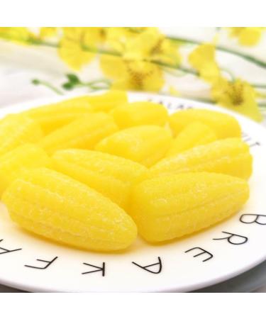 Fruit Juice Fudge Corn candy Orange juice flavored candy fruit gummy candy soft candy healthy nutritious dessert wedding candies New Year Candy Chinese snacks delicious snack gift (Corn 200g) Corn 200g - Buy Online on GoSupps.com