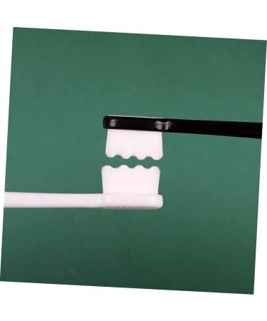 Partykindom Ultrafeine Soft Toothbrush - Set of 6 | Ultra Soft Simple Design Small Head for Gentle Dental Care | Ideal for Toothpaste Lovers - Black & White - Buy Online on GoSupps.com
