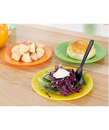 WOIWO 100 Pcs Medium-Weight Black Disposable Plastic Sporks - Perfect for Parties & Events - Buy Online on GoSupps.com