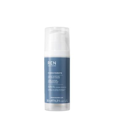 REN Clean Skincare Everhydrate Moisturizing Face Gel Cream - Daily Facial Moisturizer for Dry Skin Hydration Water Based with Hyaluronic Acid Suitable for Sensitive Skin & Eczema-Prone Skin