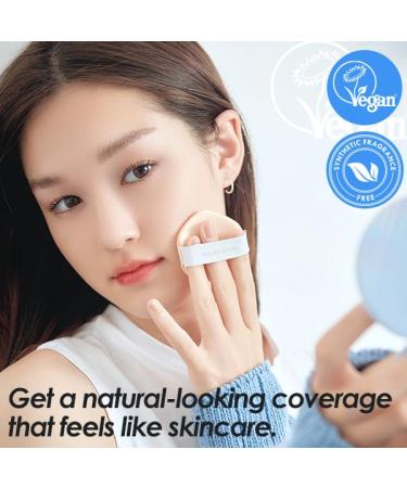 HOLIKA HOLIKA Reliefit CICA Stay Cushion Foundation 03 Honey Beige 14g  0.49oz / 1Set + 1 Refill/Vegan Cushion Foundation - Buy Online on GoSupps.com