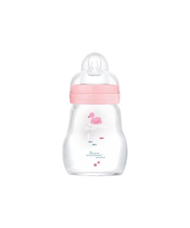 MAM Feel Good Glass Bottle 0+ Pink Swan - 170 ML