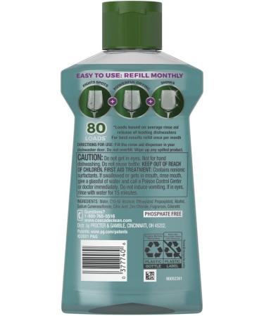 Cascade Platinum Rinse Aid 8.45 fl oz - Regular Scent, Pack of 1 - Buy Online on GoSupps.com