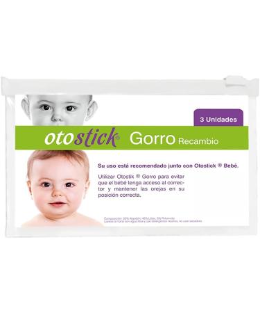 Otostick Baby Cap - 3 Ear Corrector Caps for Protruding Ears | Baby Ear Protection Bonnet | Ear Pinning Support & Mesh Fabric | Essential Baby Item for Babies 3 Years and Under - Buy Online on GoSupps.com