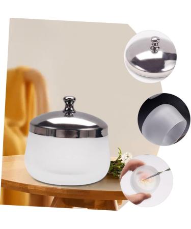 Healeved Nail Art Crystal Cup Decorative Monomer Dish Liquid Containers Manicure Tool Dappen Dish with Lid Nail Art Cleaning Tool Glass Cleaning Cup Stainless Steel Mixing Cup Carved - Buy Online on GoSupps.com