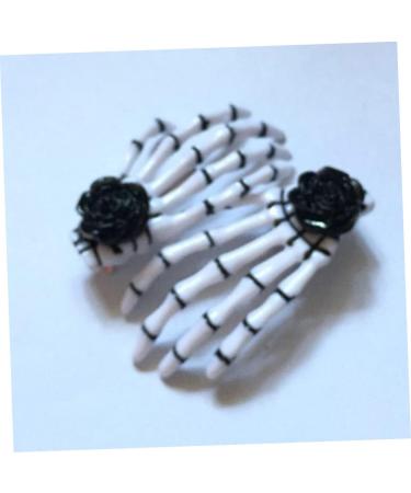 Beavorty 2 Pairs Skeleton hair clip hairpin hair clips for women barrettes for girls white decor Women hair clip halloween hairpin Gothic accessories lip gloss decorate Miss - Buy Online on GoSupps.com