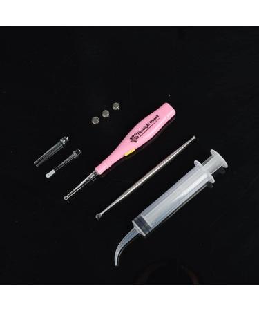 Froiny Tonsil Stone Remover Tools Light Ear Wax Remover Stainless Steel Earpick with 3 Tips Irrigator Syringe Clean Care Tool - Buy Online on GoSupps.com