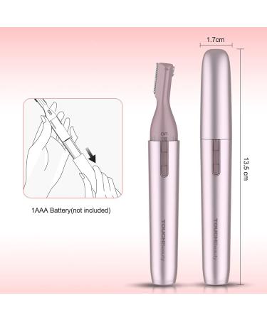 Touch Beauty Waterproof Trimmer AG-1658P - Precision Body & Face Hair Removal - Pink Nose Eyebrow Ear Trimmer - Buy Online on GoSupps.com