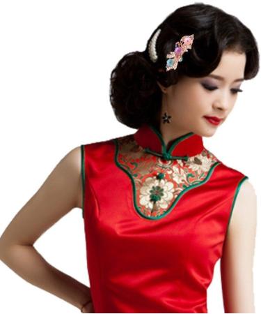 Rhinestone Pearl Hair Clips Metal Hair Clips Antique Crystal Barrette Women's Hair Accessories for Bridal Wedding Multicolour - Buy Online on GoSupps.com