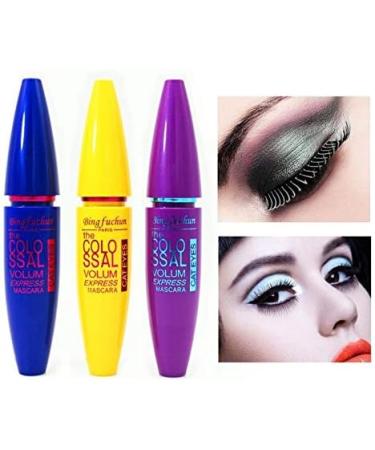 XunChung 1Pc mascara thick long waterproof nonstick powder Color Yellow Yellow - Buy Online on GoSupps.com