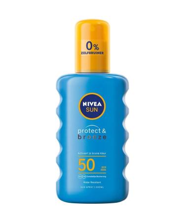 Nivea Protect and Bronze Sun Spray SPF 50 200 ml - Buy Online on GoSupps.com