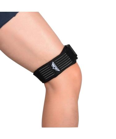SupreGear IT Band Strap, Adjustable Iliotibial Band - Knee, Thigh, Hip & ITB Syndrome Support - Extra Compression Stabilizer for Patellar Tendonitis and Osgood Schlatters Woman Men
