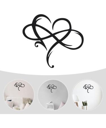 ORFOFE 1pc Iron Pendant Heart Decor Fall Decor Heart Shaped Sign Hanging Ornament Wall Hanging Black 38x33cm - Buy Online on GoSupps.com