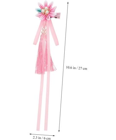 minkissy 1 Pair Hairpin Wedding Tiara Metal Hair Claw Clips Chinese Wedding Decoration Hanfu Hair Clips Chinese Hair Clips Girls Bridal Hair Clips Exquisite Hair Clip Girl Hairpin Accessory 27X6X2.5CM Pink - Buy Online on GoSupps.com