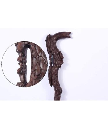 Crutch Mahogany Cane Solid Wood Walking Stick Ebony Whole Material Ganoderma Lucidum Suitable for The Elderly Gift 90 Cm crutch-11.19 WoodenCanes for Men and Women It's so Kind of You powerfully - Buy Online on GoSupps.com