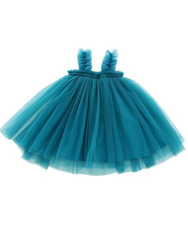 Ugitopi Baby Girls Toddler Tutu Dress Sleeveless Princess Infant Tulle Sundress Size 9-36 Months 3 Years B-blue