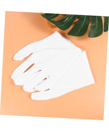 minkissy 2 Pairs White Cotton Gloves Cotton Work Gloves Hand Moisturizer Glove Party Etiquette Gloves Working Glove Moisturizing Gloves Warm Mittens Gel Gloves Warm Gloves Non-Slip Miss Spa - Buy Online on GoSupps.com