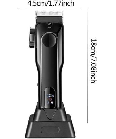 Pro Hair Clipper USB Charging Base Digital Display Hair Trimmer Adjustable Powder Metallurgy Tool Head Hair Clipper - Buy Online on GoSupps.com