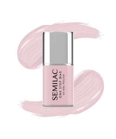 Semilac One Step 3in1 UV nail polish S610 Barely Pink 7ml
