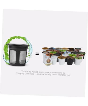 Zerodeko Coffee Filter Cups 2pcs Practical Shop Accessory Filters Coffee Filtering Useful Cups Home for Ml/g Black Machine - Buy Online on GoSupps.com