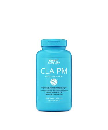 GNC Total Lean CLA PM | Nighttime Metabolism Support for Restful Sleep | 120 Softgels
