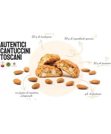 Belli - Almond Cantuccini Biscotti (250g Pack of 2) | Gourmet Artisan Biscuits From Tuscany - Buy Online on GoSupps.com