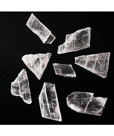 Natural Crystal Rough 30g/50g Natural White Raw Selenite Transparent Gypsum Quartz Points Irregular ShapeStones (Color : 50g 5-8pcs) (Color : 100g 7-10pcs) - Buy Online on GoSupps.com