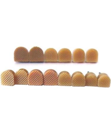 6 Pairs Beige U-Shaped High Heel Tips for Women - 8MM Size, Durable Non-Slip Protectors for Quiet and Comfortable Wear - Buy Online on GoSupps.com