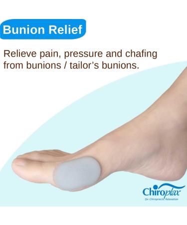 Chiroplax Bunion Cushions - 48 Count Pack for Hallux Valgus & Tailor's Bunionette Relief - Buy Online on GoSupps.com
