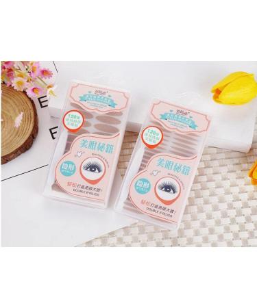 Invisible Lace Style Natural Eyelid Tape- 240 Pairs for Instant Eye Lift and Hooded Mono-eyelid, Self-Adhesive Strips with Y Fork (Skin Color) - Buy Online on GoSupps.com