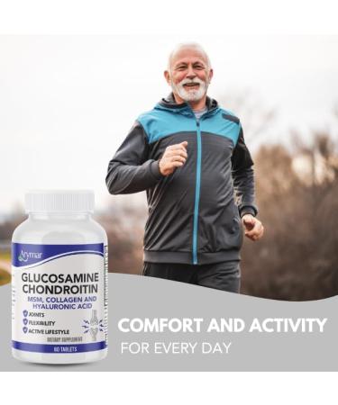 Arymar Glucosamine Chondroitin MSM Collagen & Hyaluronic Acid Supplement 60 Tablets - Buy Online on GoSupps.com