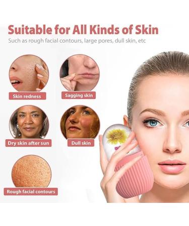 H&J Ice Cube Roller Massager - Natural Facial & Neck Care Reduce Eye Puffiness & Migraine Pain BPA Free Silicone Ice Mold (Purple & Green - Buy Online on GoSupps.com