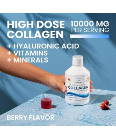 MAlmo Sweden Swedish marine collagen 10000 mg berry flavor 2 x 500 ml 2 pieces 1000 ml in total - Buy Online on GoSupps.com