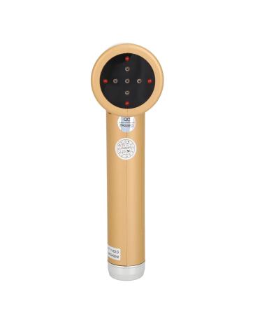 Electrical massage hammer with red 650nm massage lighting function hand -held body massager for relieving fatigue (gold)