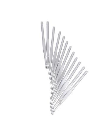 FRCOLOR 12pcs Stainless Steel Ear Spoon Cleaning Tools Ear Studs Needle Ear Scoop Ear Cleaner Tool Earwax Curette Remover Silver Ear Cleaning Tool Ear Cleaner Pick Ear Care Product Silver 8.5x0.5cm
