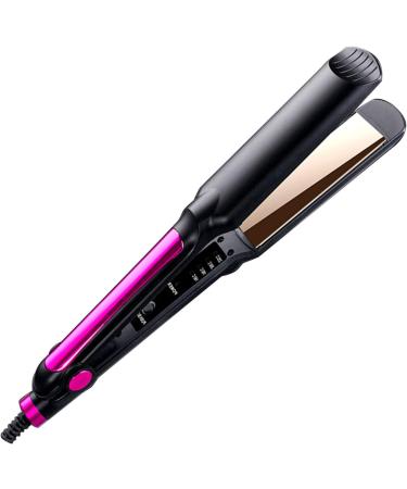 3D Seamless Flat Iron - 4 Temp Hair Straightener & Curler | Low Power 26W Black & Purple - Ideal for Dorms | Buy Internationally - Buy Online on GoSupps.com