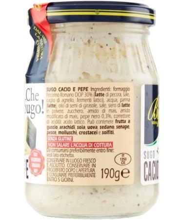  Italian Gourmet E.R. Set of 6 Biffi Sugo Cacio e Pepe Sauces with Pecorino Romano Dop Cream 190g + Italian Gourmet Pulpa 400g - Buy Online on GoSupps.com