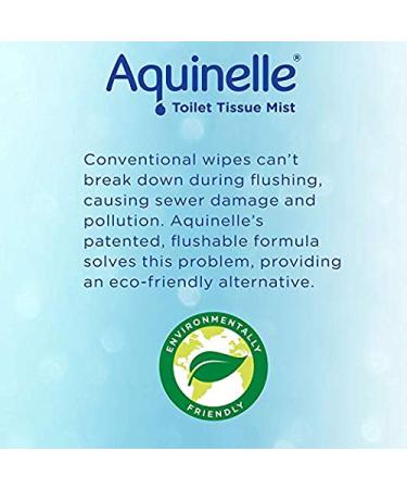 Aquinelle Toilet Tissue Mist Gift Set - Eco-Friendly Non-Clogging Alternative to Flushable Wipes - 2 Pack Ocean Breeze 3.25 oz - Simply Spray On for Freshness - Buy Online on GoSupps.com