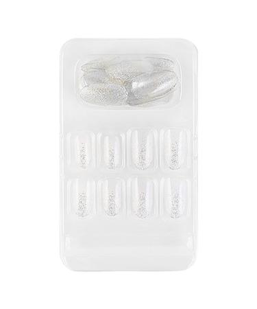 dijiusidy False Nail Fashionable Various Shapes Fingernail Full Coverage Strong Viscosity Adjustable Paster for Manicure Art 28 F741 28 1 count (Pack of 1)