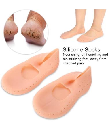 Silicone Gel Moisturizing Socks for Foot Care | Anti-Riss Protection for Plantar Fasciitis & Heel Spurs - Lindle M-Skin - Buy Online on GoSupps.com